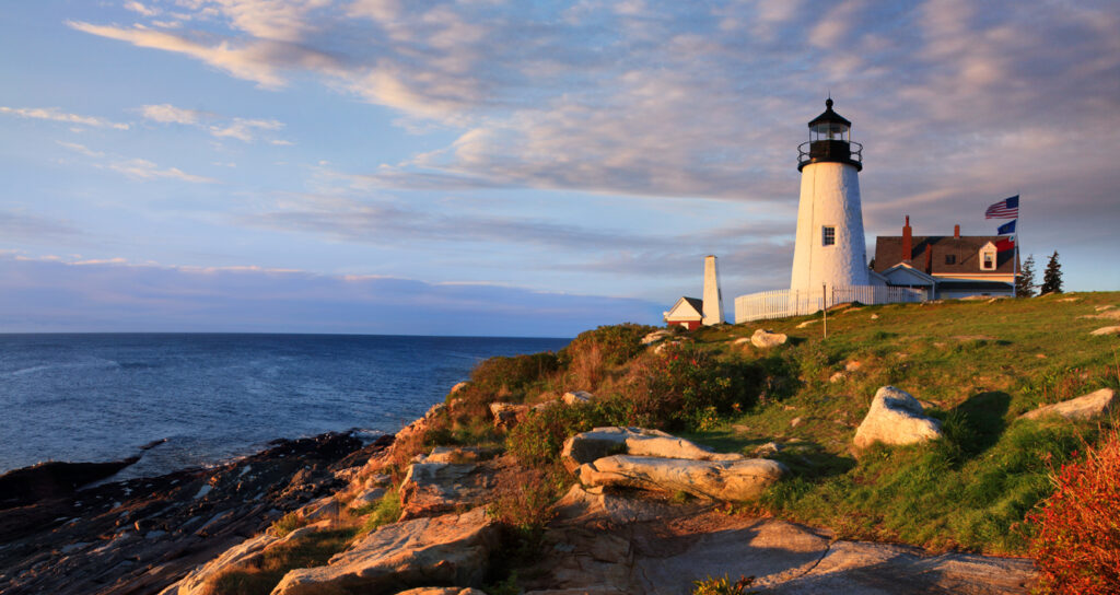 Pemaquid Point Lighthouse in Bristol, Maine