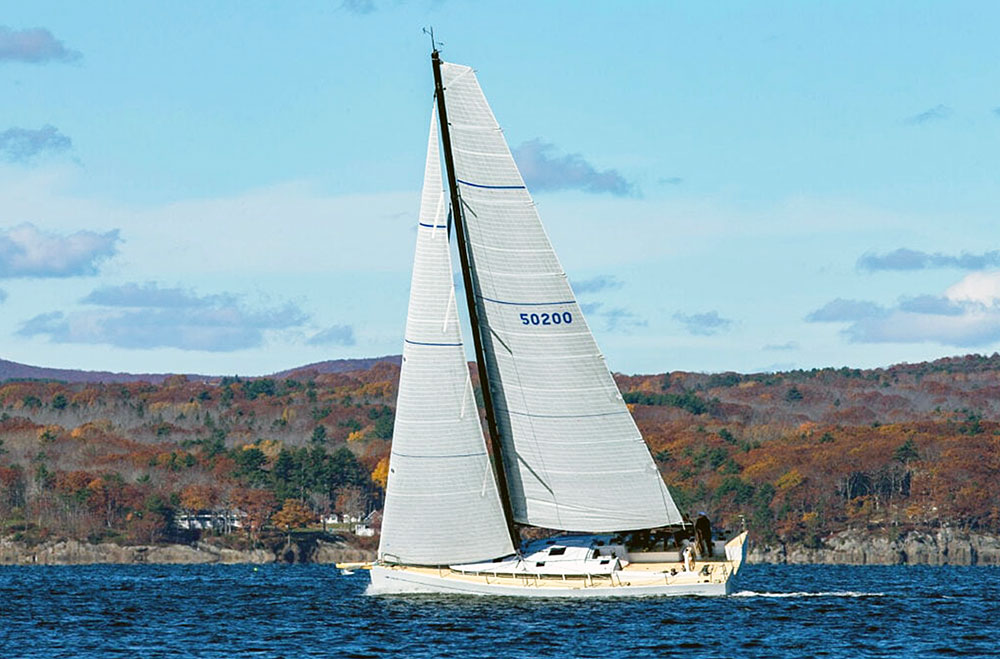 45-foot yacht MIST built by Rockport Marine in Rockport, Maine