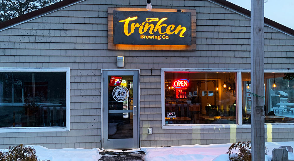 Exterior of Trinken Brewing Co., West Bath, Maine