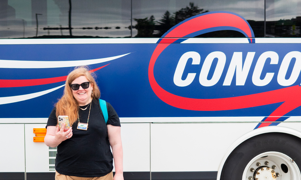 Catching a Concord Trailways bus to MidCoast Maine